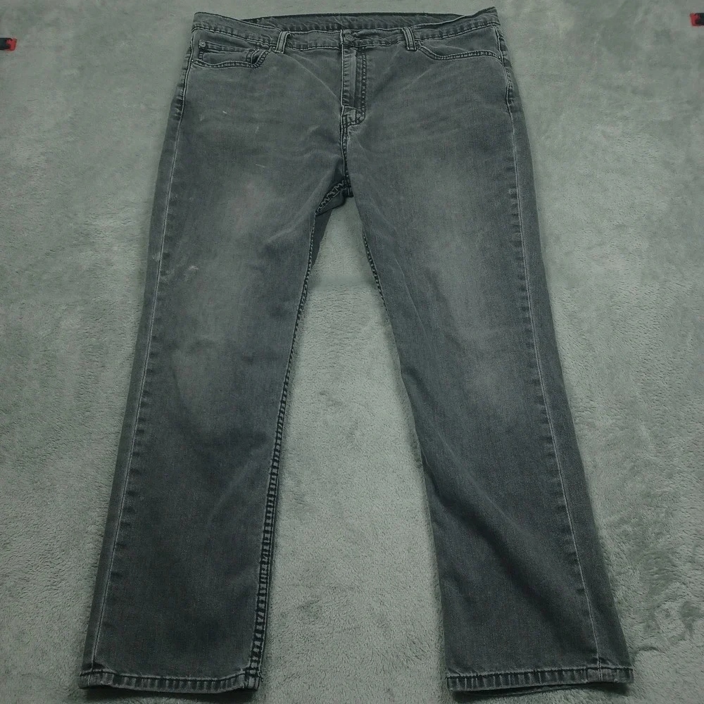 Levis 511 Jeans Mens 40x29 Black‎ Denim Slim Fit Distressed Pockets Cotton
